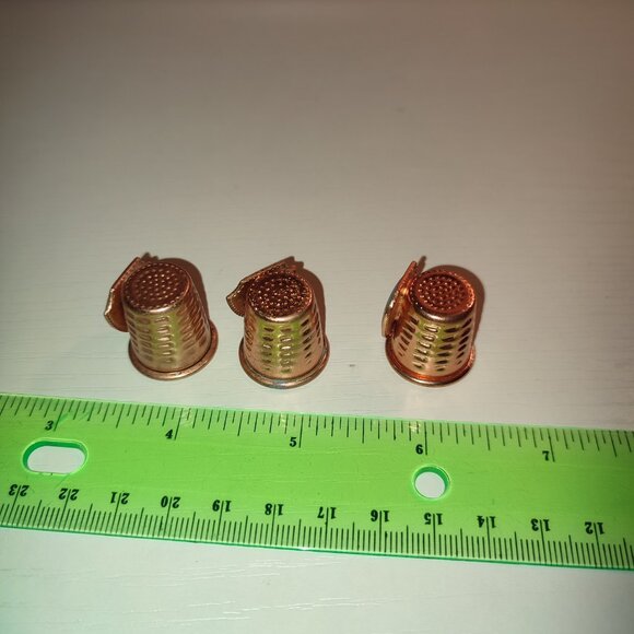 Lot 3 Pcs Thimbles Roswell Lake Havasu City Kingman Route 66 Collectible Copper - Picture 5 of 6